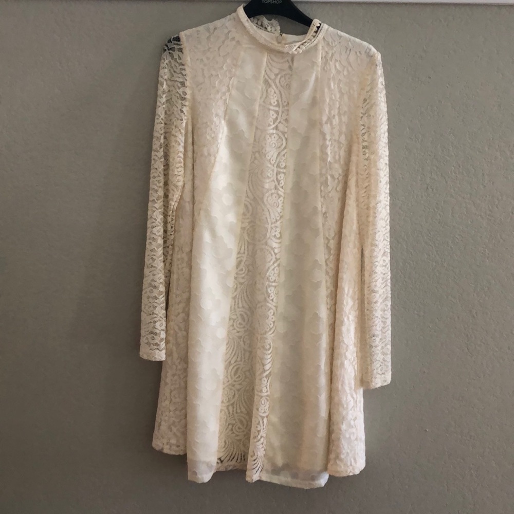 Cream lace dress